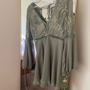 Olive Green Wedding Guest Dress